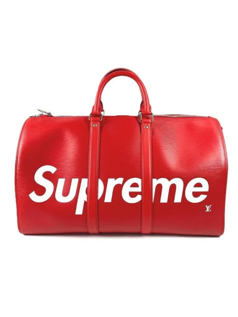 Louis Vuitton Boston Bag Keepall Bandouliere 45 Epi Leather Red